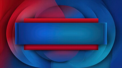 Bold geometric school abstract with elements and central banner space for academic headlines.