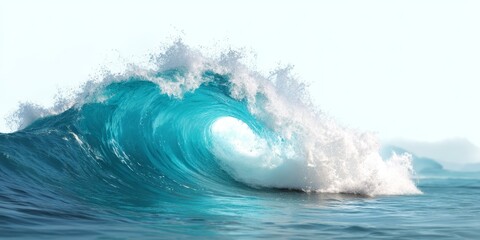 Powerful Ocean Wave Crashing