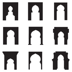 Islamic Architecture Vector Shapes Collection