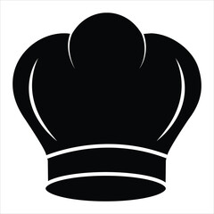 Chef hat silhouette vector