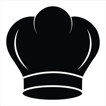 recommend clip art: Chef hat silhouette vector