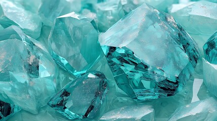 Obraz premium Close Up of Turquoise Crystals