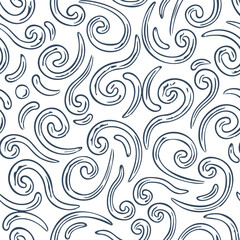 Seamless pattern with a simple abstract drawing. Vector illustration.