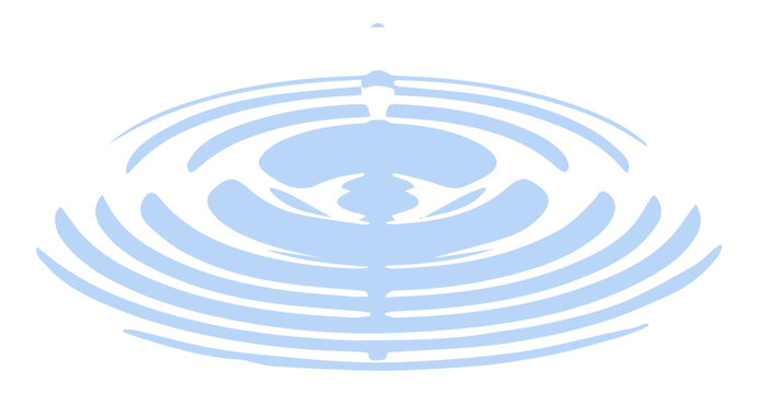 Serene Blue Water Ripple Effect: Freshness and Tranquility in Elegant, Minimalist Design Ideal for Spa, Wellness and Calmness Visuals, Simple Background