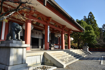 Naklejka premium 総本山鞍馬寺 本殿金堂(京都市左京区)