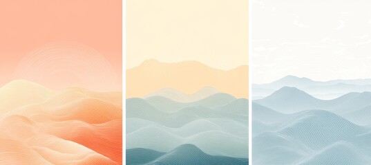 sunrise in mountains