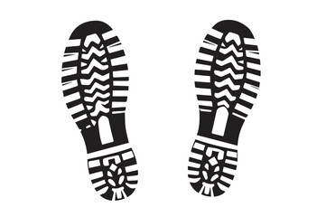 Shoe print vector