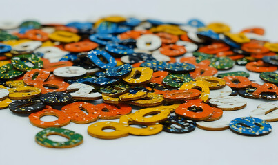 Fototapeta premium Colorful circular decorative objects