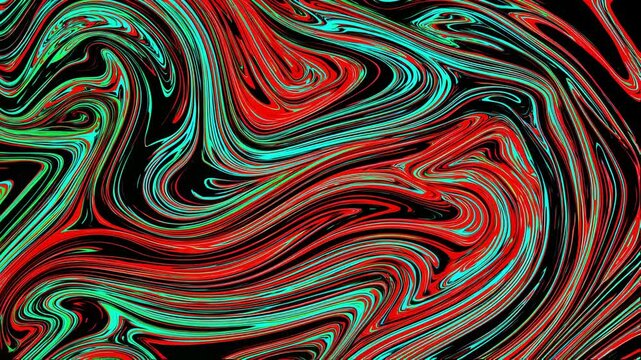 A masterful display of swirling colors brings a sense of depth and movement to the canvas in this creative studio setting.