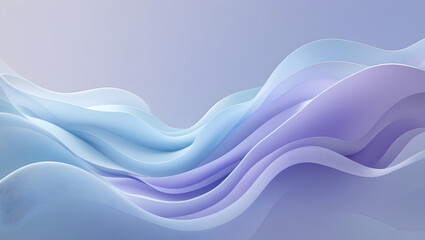 4K ultra-soft flowing gradient wallpaper, pastel blue and light lavender tones, smooth wavy abstract shapes, minimalist style, clean and modern look, gentle color transitions, perfect for desktop