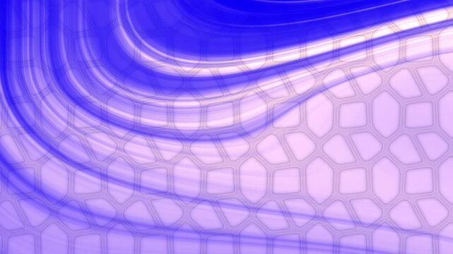 Blue moccasin gradient creates an abstract design with a purple background.