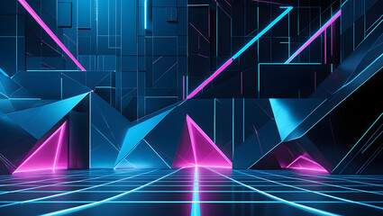 Abstract blue technology design shows a stock market graph with upward pointing arrows, illustrating business success on a digital web backdrop