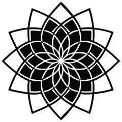 Obraz premium Colorful Gradient Mandala Art