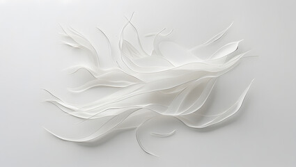 On a pure white background, a delicate composition of habit drawings with extremely low opacity, almost ethereal, is presented in a clean and minimalist arrangement, devoid of any effects or embellish