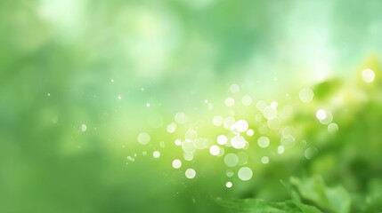 Obraz premium Abstract Green Background with Bokeh