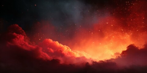Fiery Celestial Cloudscape