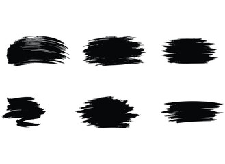 Brush line set. Black color, paint, brush stroke, vintage, black, element,brush
