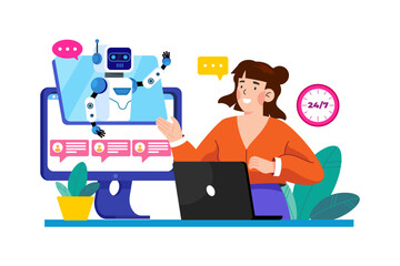 web ai user feedback illustration
