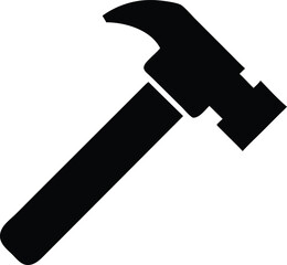 Hammer icon isolated on white background