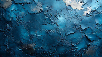 Abstract dark blue texture plaster wall background creates a stunning visual effect surface with rich tones and natural details