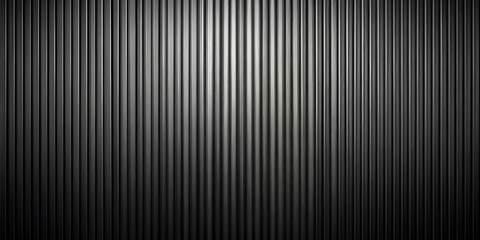 Fototapeta premium Abstract Dark Metal Panel Texture with Vertical Lines and Subtle Light Reflections