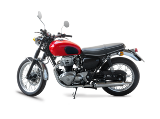 Street motorcycle side view isolated on transparent background. PNG
