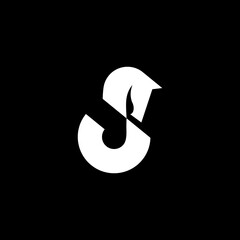 letter J horse logo