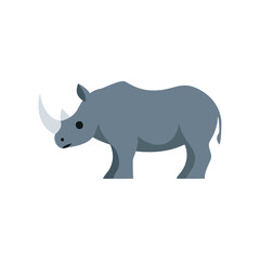 rhino isolated on white