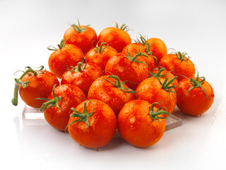 Red tomato, TOMATO, isolated on white background
