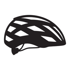 Sleek Black Bicycle Helmet Design for Cyclists Safety and Protection on Roads and Trails Headgear for Sport