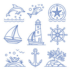 Marine Life and Symbols