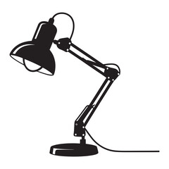 desk lamp isolated on white background