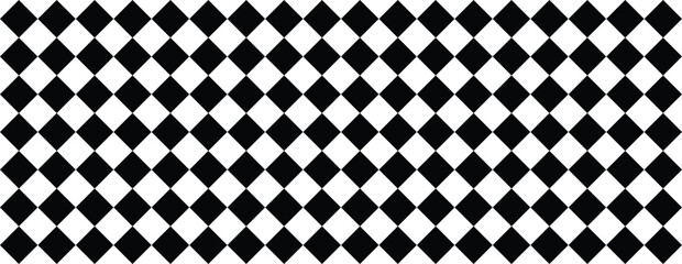 Checked black , white background . Black and white checkered pattern . Chess pattern . Black and white square background . Checkered wallpaper .Abstract checkered checkerboard for game. Grid geometric