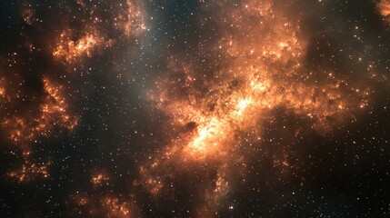 Fototapeta premium A stunning view of the cosmic scene filled with bright stars, glowing gases, and endless beauty of the universe in vibrant colors.
