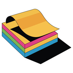 stack of books isolated on white