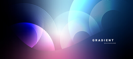 Vibrant abstract gradient background with flowing wave lines.