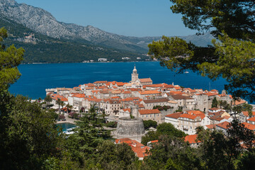 Croatia, Korcula Island, Korcula Town, Dalmatia Region.