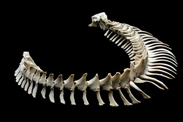 Vertebrate spine structure illustration