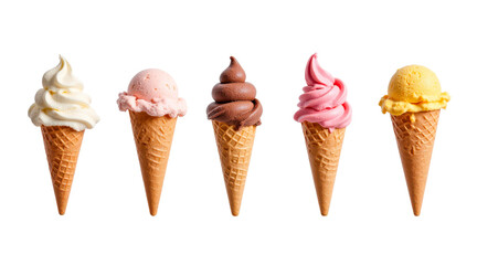 Set of ice cream
