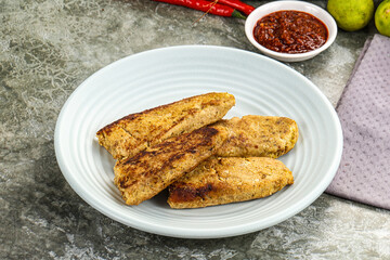 Indian chiken kebab minced meat