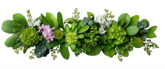 Floral and Flower Border Springtime Decoration Arrangement Transparent PNG