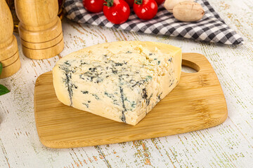 Gourmet blue cheese with mold