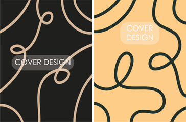  line doodle seamless pattern. Creative abstract squiggle style drawing background for children or trendy design, Wave Design Elements for Backgrounds, Patterns, Posters and Banners.