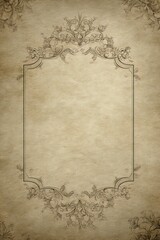 Vintage ornate border paper background