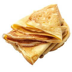 pancakes on a white background