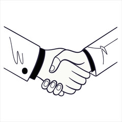 Handshake Business Icon – Corporate Deal Symbol Vector