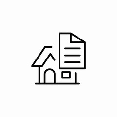 clipboard checklist house icon sign vector
