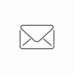 closed envelope icon sign vector