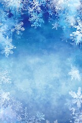 Winter snowflake background