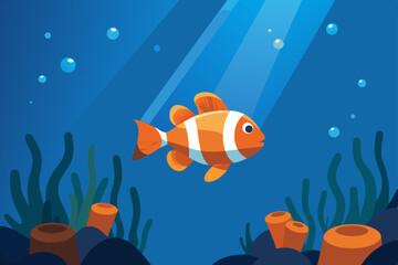 Fototapeta premium tropical fish in the aquarium